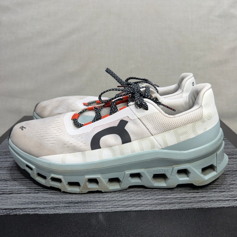 On Cloudmonster Running Shoes - Mens 11.5 - White Blue 61.99023 Running